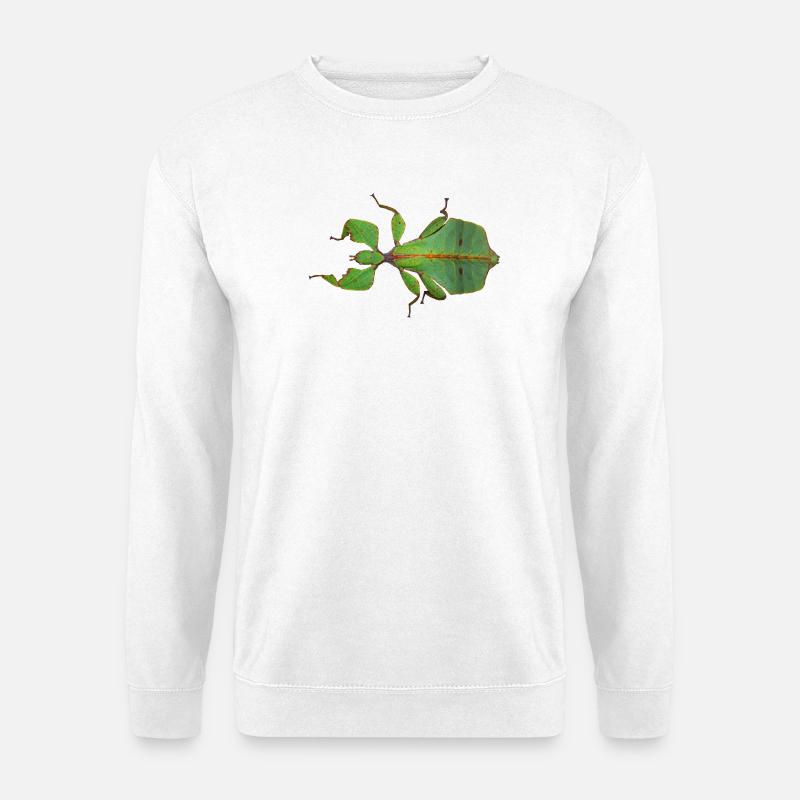 Echtes Blattinsekt T-Shirt - Unisex Pullover - Weiß