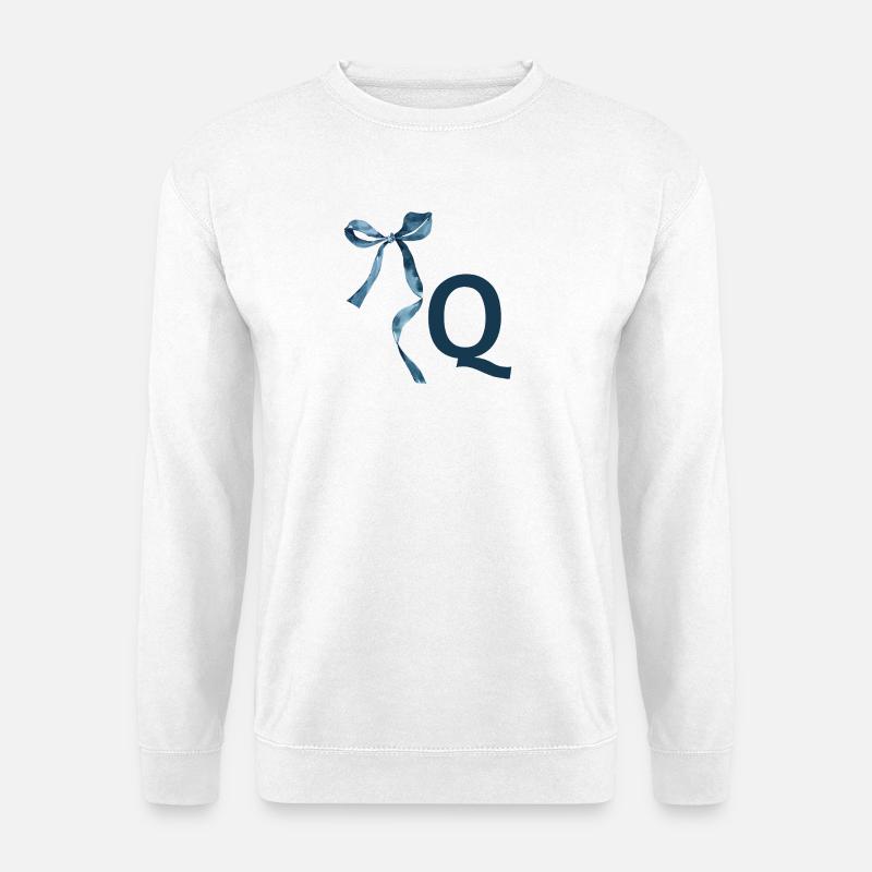 Monogram q gift idea - Unisex Sweatshirt - white