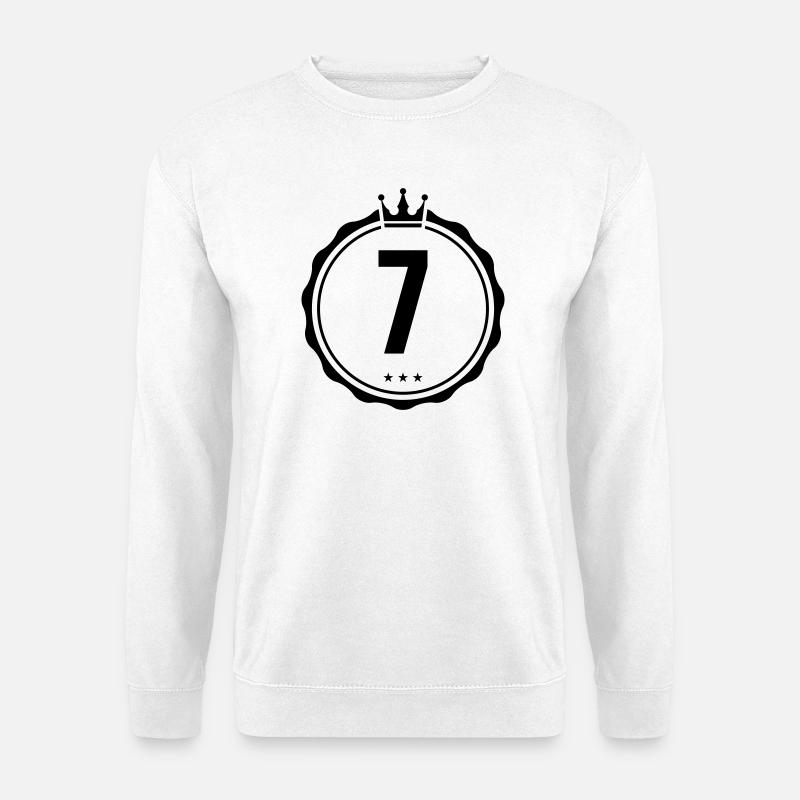 7_wappen_krone - Unisex Pullover - Weiß