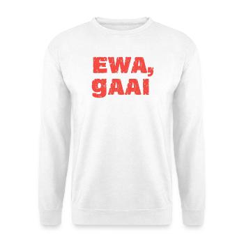 Ewa, geai. Proverbes anversois - Sweat-shirt Unisexe - blanc - Devant
