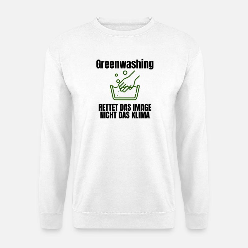 Handwäsche Illustration Trend - Unisex Pullover - Weiß