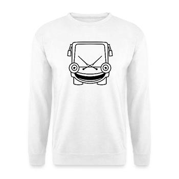 Little Bus – Comic Travel & Road Vibes - Unisex Sweatshirt - white - Front
