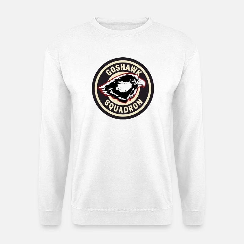 Conception de l’insigne de l’escadron Goshawk - Sweat-shirt Unisexe - blanc