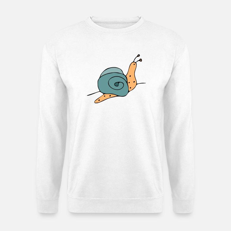 Schnecke - Unisex Pullover - Weiß