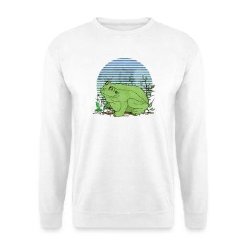 Frosch - Unisex Pullover - Weiß - Vorne