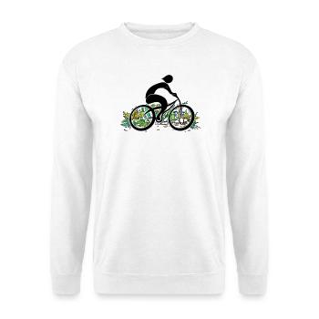 Cycliste - Sweat-shirt Unisexe - blanc - Devant