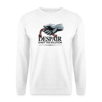 Resilient Hand Holding Frayed Rope - Unisex Sweatshirt - white - Front