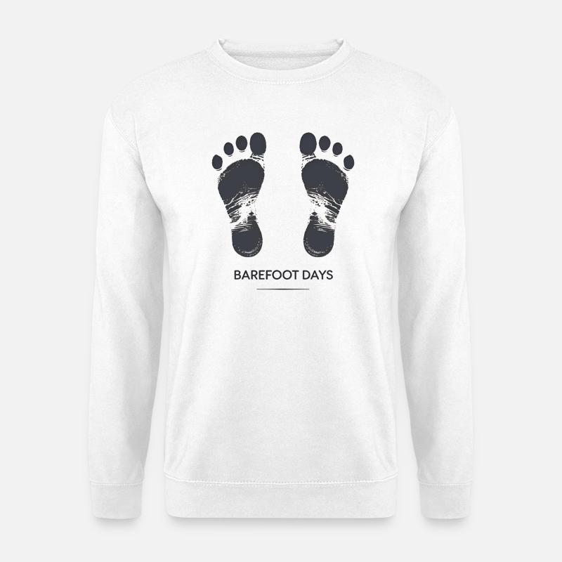 Barefoot days - Unisex Pullover - Weiß