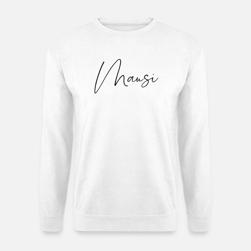 Mausi / Handwriting Design - Unisex Sweatshirt - white