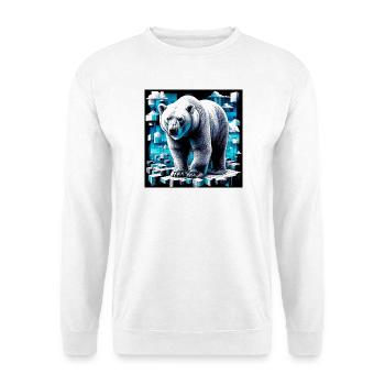 polar bear - Unisex Sweatshirt - white - Front