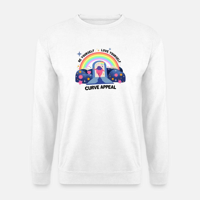 Rainbow Graphics Pride and Acceptance – Love - Unisex Sweatshirt - white