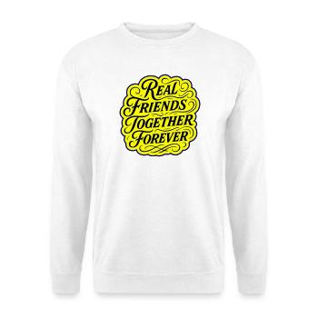 Real friends forever - Unisex Sweatshirt - white - Front