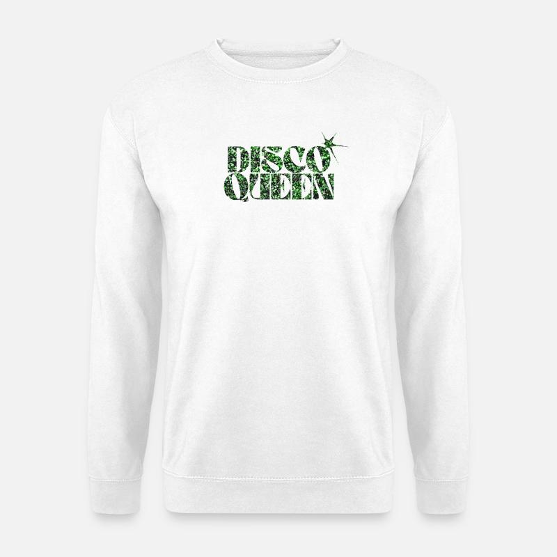 Disco Queen Design T-Shirt - Unisex Pullover - Weiß