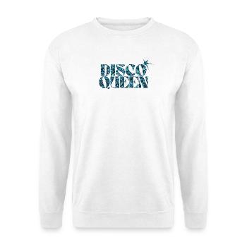 Disco Glitter Bubble Grafikdesign - Unisex Pullover - Weiß - Vorne