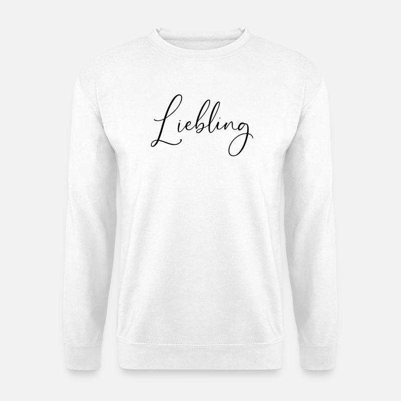 darling / handwriting design - Unisex Sweatshirt - white
