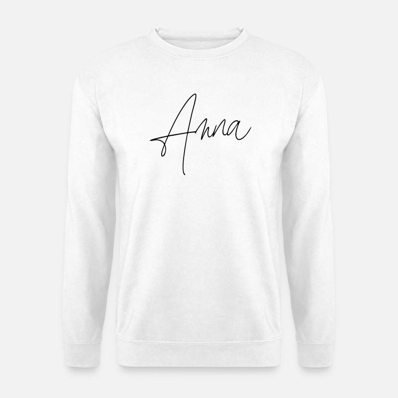 Anna / Handwriting Design - Unisex Sweatshirt - white