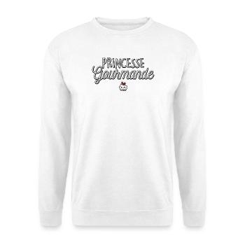 Gourmet Princess Cake Pastry Humor - Unisex Sweatshirt - white - Front