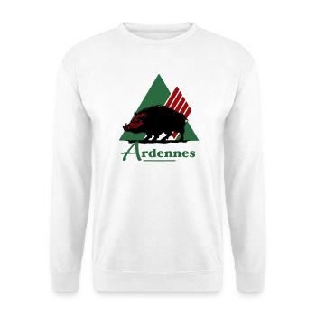 emblematisches Logo des Departements Ardennen - Unisex Pullover - Weiß - Vorne