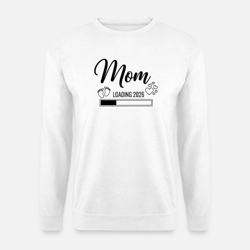 Mom Loading 2026 - Unisex Sweatshirt - white