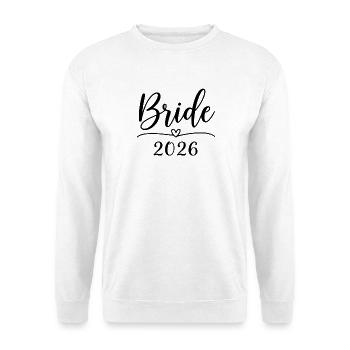 Bride 2026 - Unisex Pullover - Weiß - Vorne
