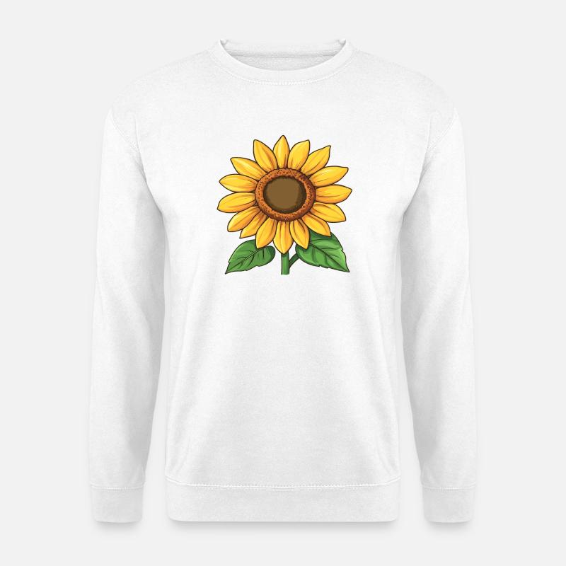 sonnenblume grafik - Unisex Pullover - Weiß