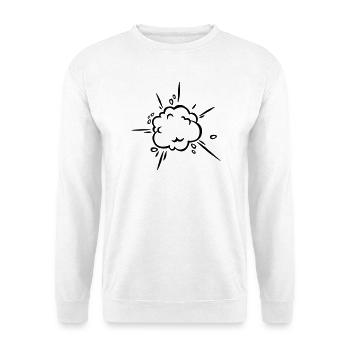 Nuage de poussière de bande dessinée - Sweat-shirt Unisexe - blanc - Devant