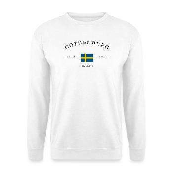 Gothenburg Sweden – Holiday Souvenir & Gift - Unisex Sweatshirt - white - Front