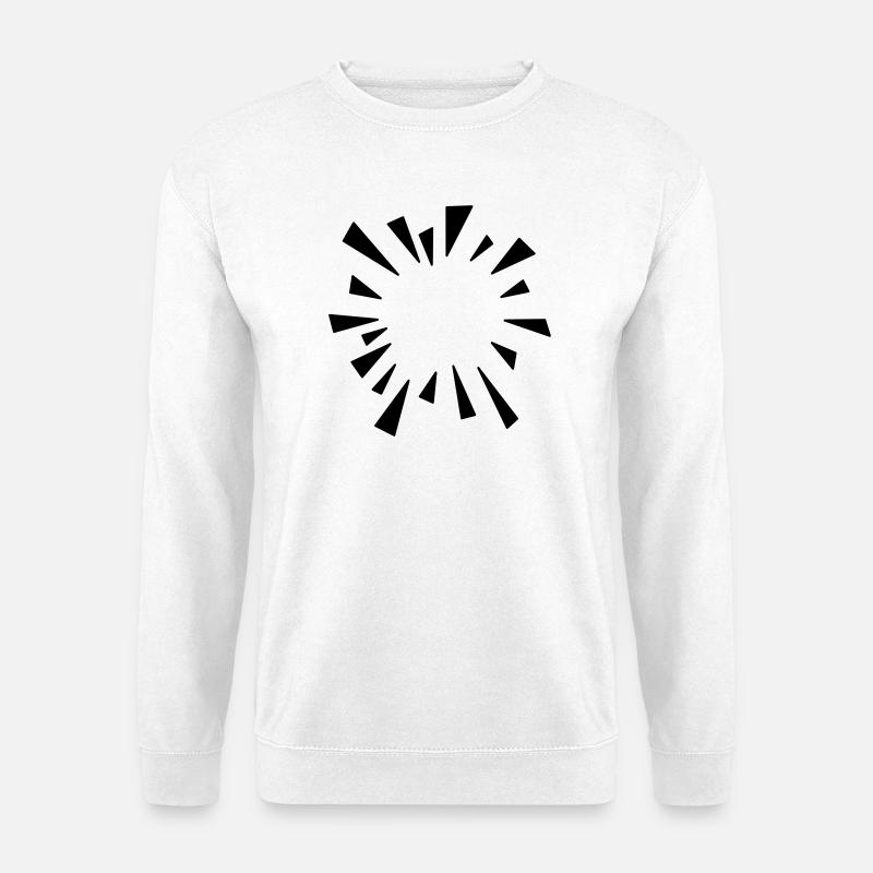 Comic Effekt geplatzter Luftballon - Unisex Pullover - Weiß