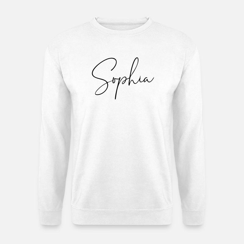Sophia / Handwriting Design - Unisex Sweatshirt - white
