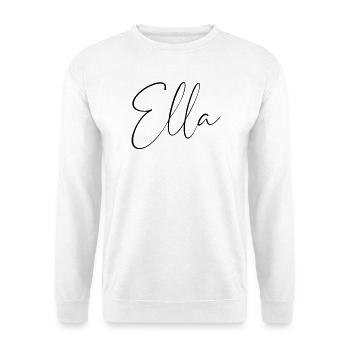Ella / Handwriting Personalized Design - Unisex Sweatshirt - white - Front