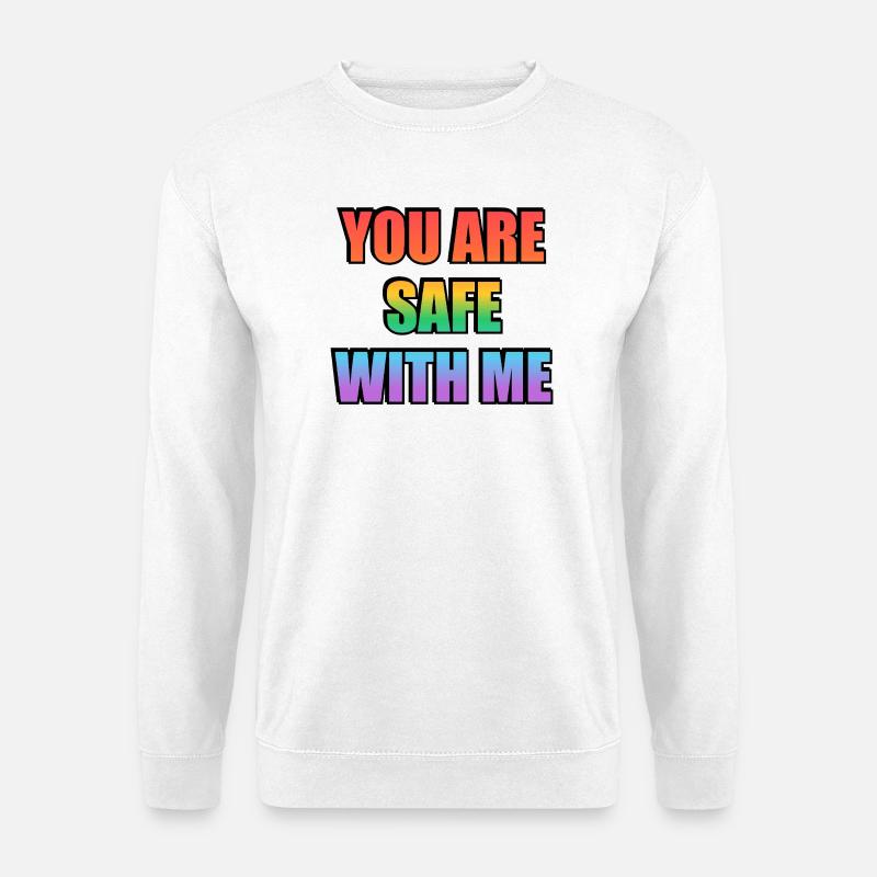 You Are Safe With Me Gradient - Unisex Sweatshirt - white