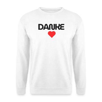 Hearty Thank You Design for Gratitude - Unisex Sweatshirt - white - Front