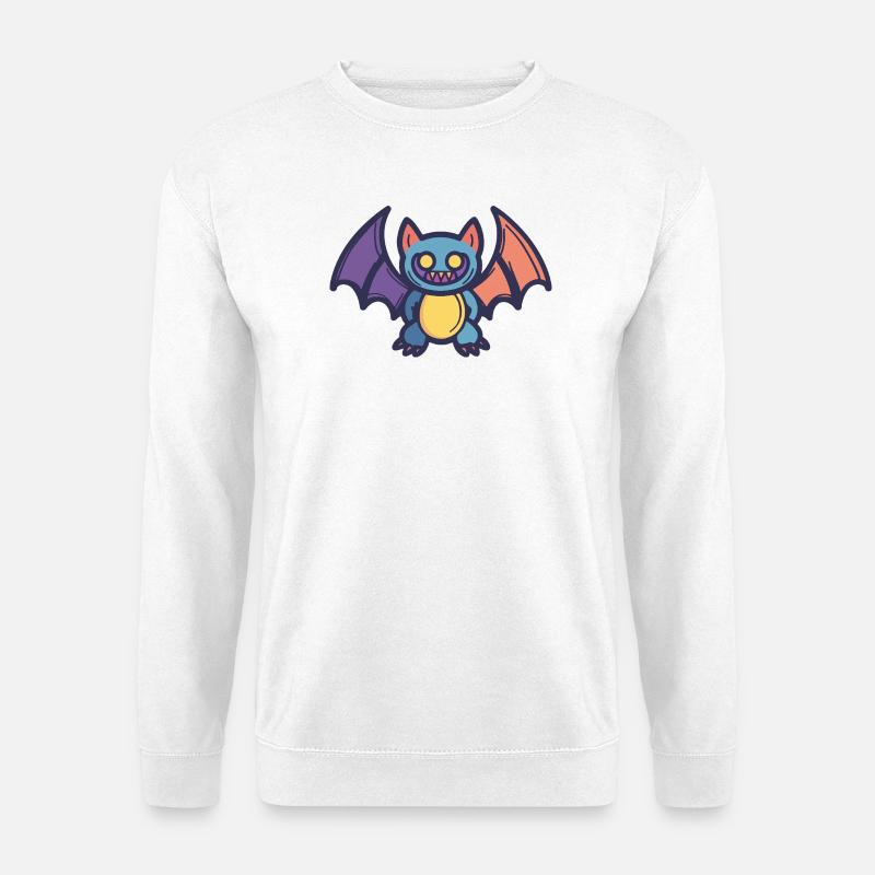 Fledermaus  - Unisex Pullover - Weiß