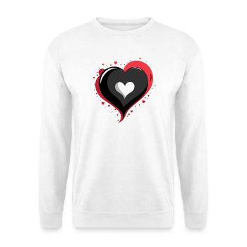 HEART_LOVE - Unisex Pullover - Weiß - Vorne