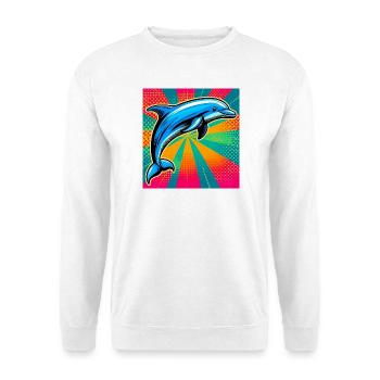dolphin - Unisex Sweatshirt - white - Front