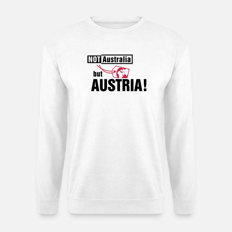 Nicht Australien, sondern Österreich - Unisex Pullover - Weiß