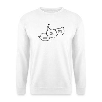 Computer speech bubbles - Unisex Sweatshirt - white - Front