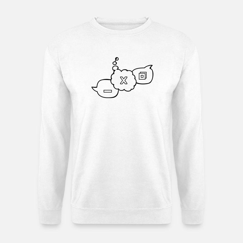 Computer speech bubbles - Unisex Sweatshirt - white