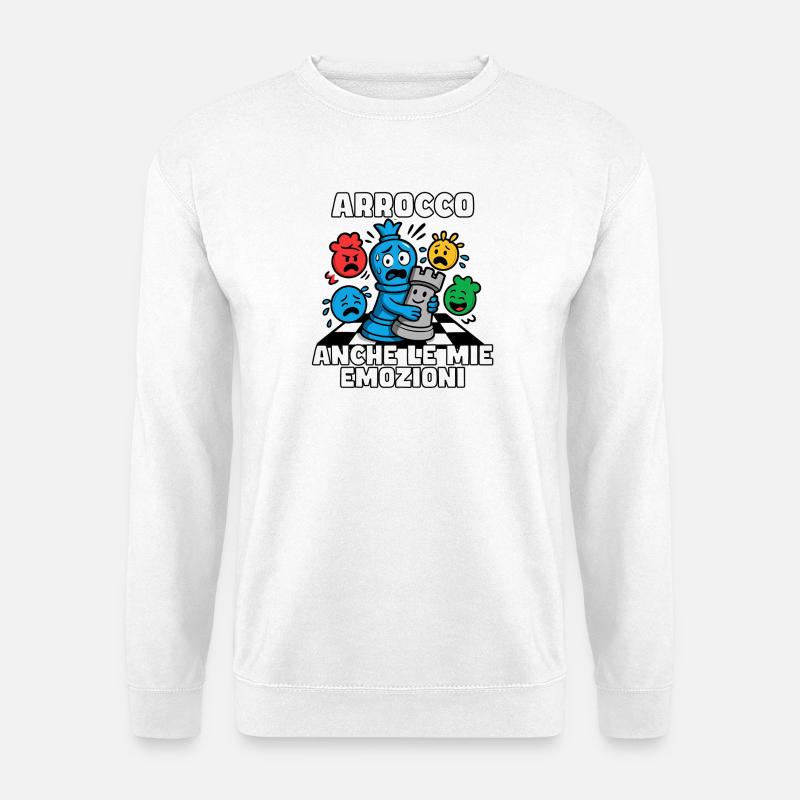 Emotionale Rochade im Notfall - Unisex Pullover - Weiß