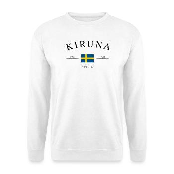 Kiruna Sweden – Holiday Souvenir & Gift - Unisex Sweatshirt - white - Front