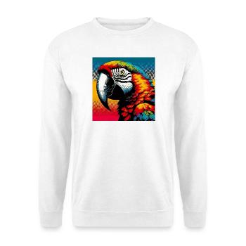 Papagei - Unisex Pullover - Weiß - Vorne