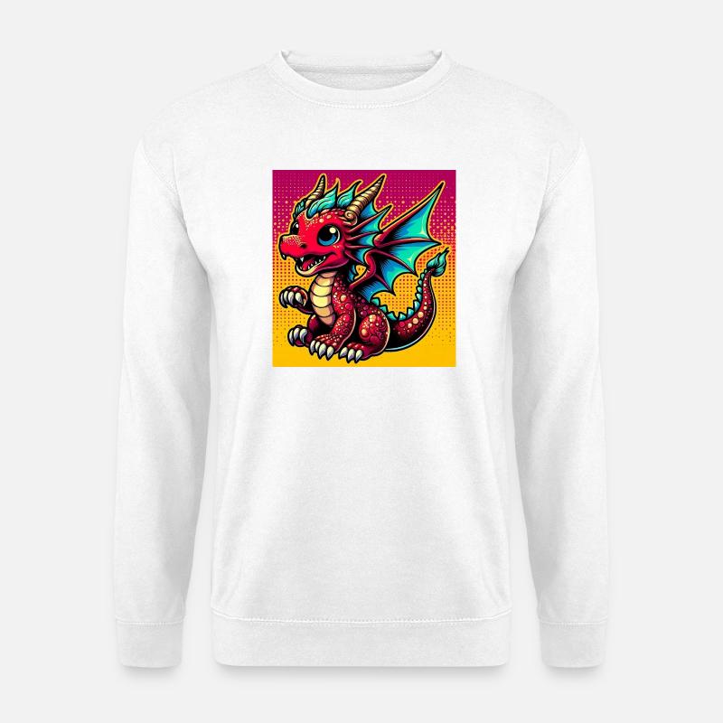 Drache - Unisex Pullover - Weiß