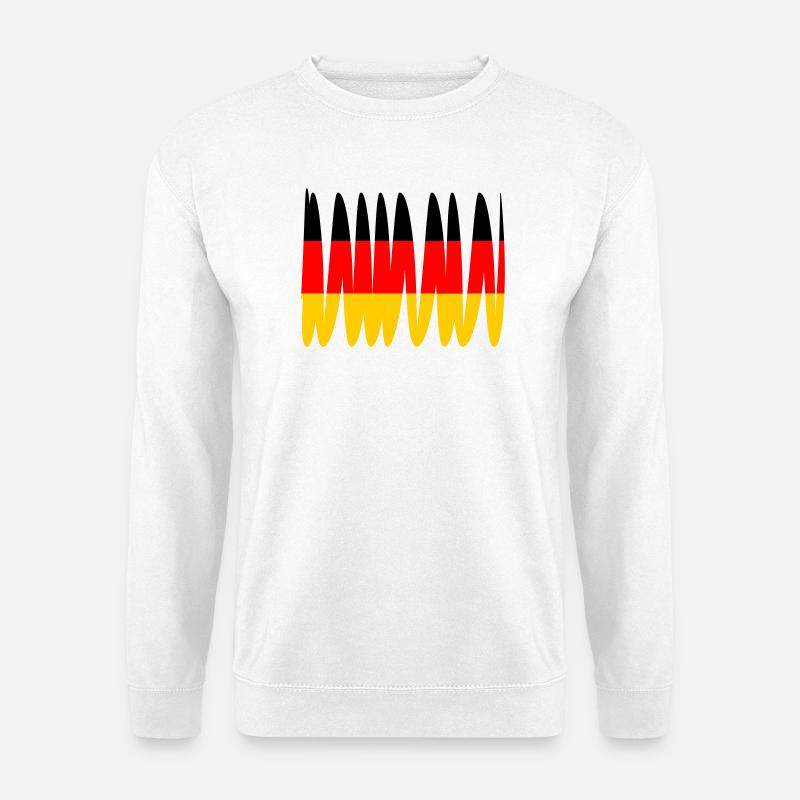 Deutschland Flagge - Unisex Pullover - Weiß