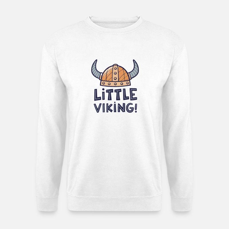 Kleiner Wikinger Zeichenspaß - Unisex Pullover - Weiß