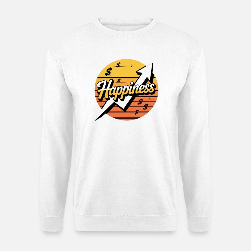 Happiness Aufwärtskurs Design - Unisex Pullover - Weiß