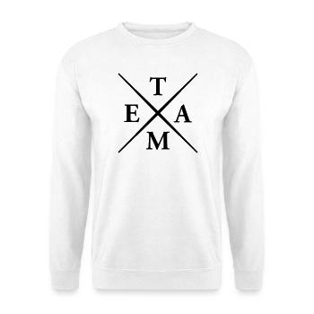 Team - Unisex Pullover - Weiß - Vorne