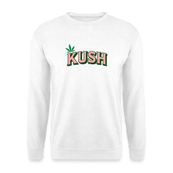 KUSH Retro Leaf - Unisex Sweatshirt - white - Front