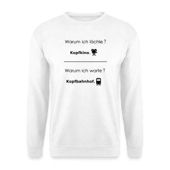 Gare terminus de Kopfkino - Sweat-shirt Unisexe - blanc - Devant
