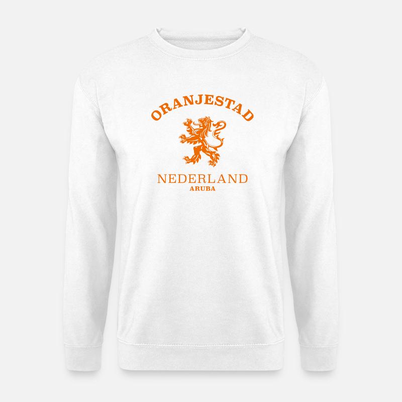 Oranjestadt Nederland Netherlands - Unisex Pullover - Weiß