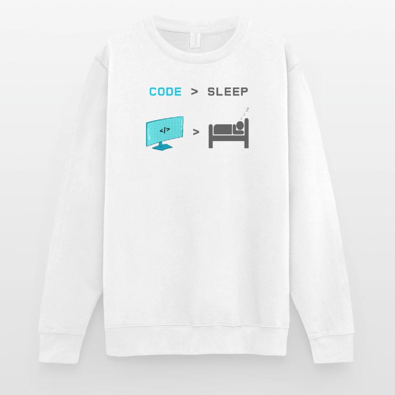 Code vs Sleep: Coder in Sleep Mode Unisex Sweatshirt